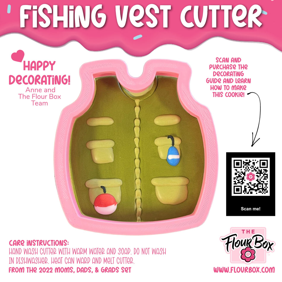 Fishing Vest Cookie Cutter