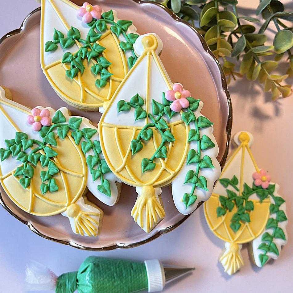 Flowering Hanging Plant Cookie Cutter