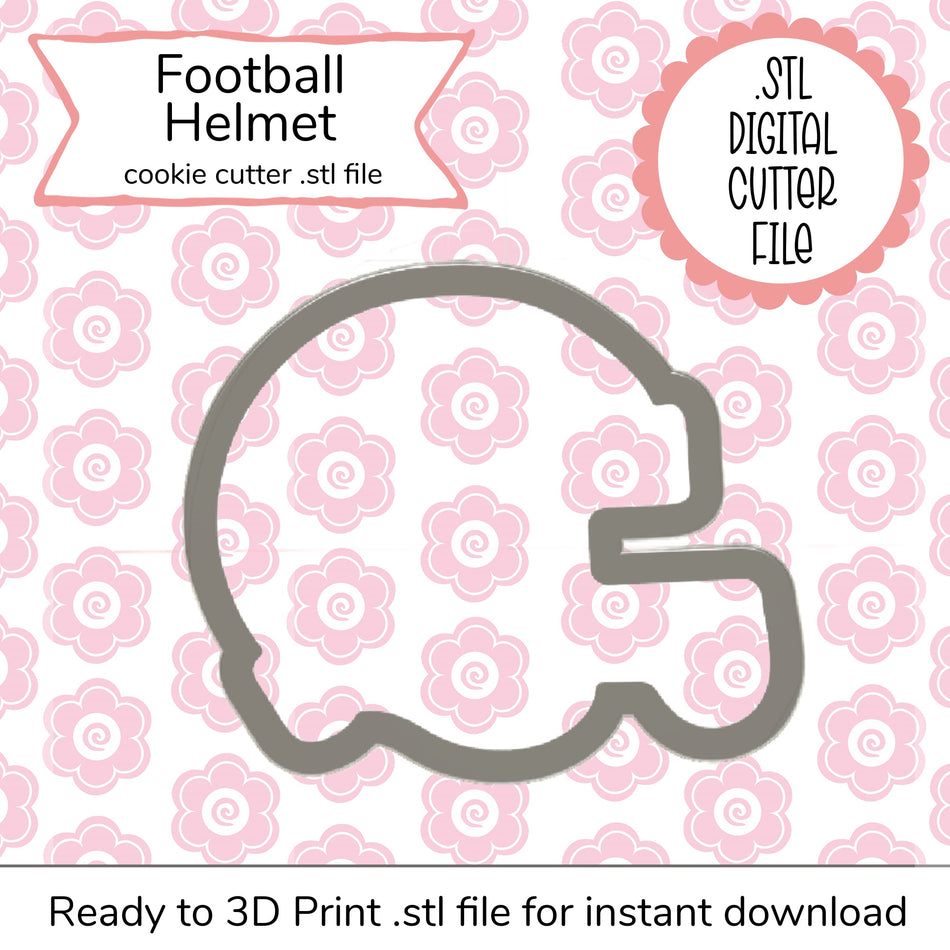Football Helmet STL Cutter File (digital file)