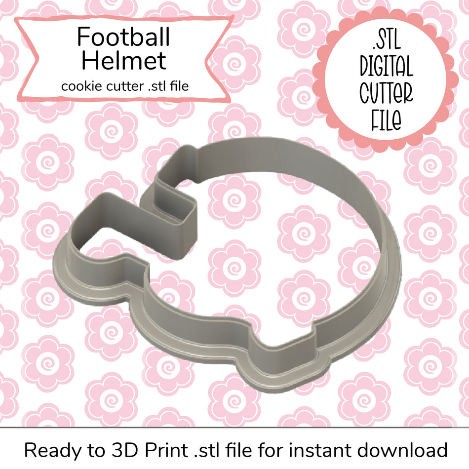 Football Helmet STL Cutter File (digital file)