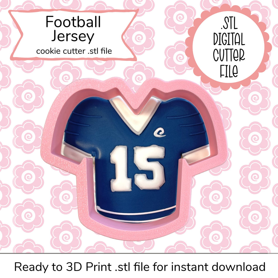 Football Jersey STL Cutter File (digital file)