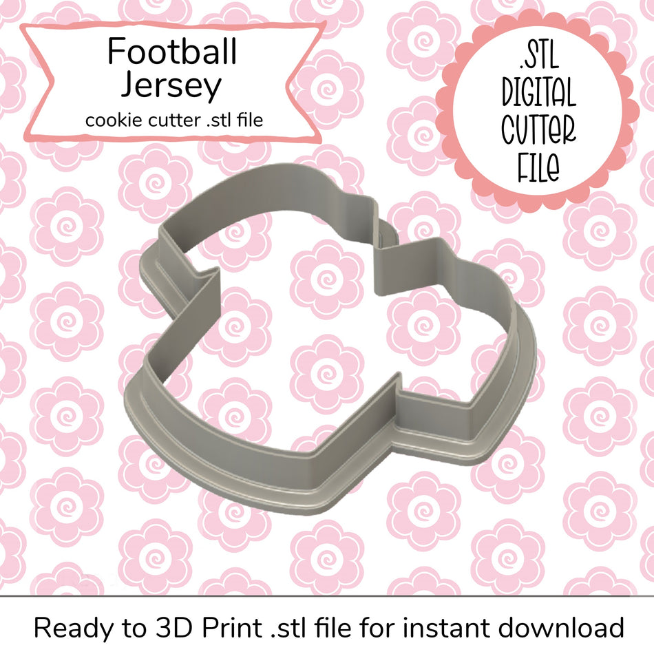 Football Jersey STL Cutter File (digital file)
