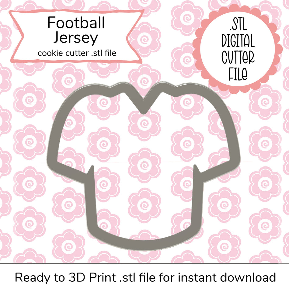 Football Jersey STL Cutter File (digital file)