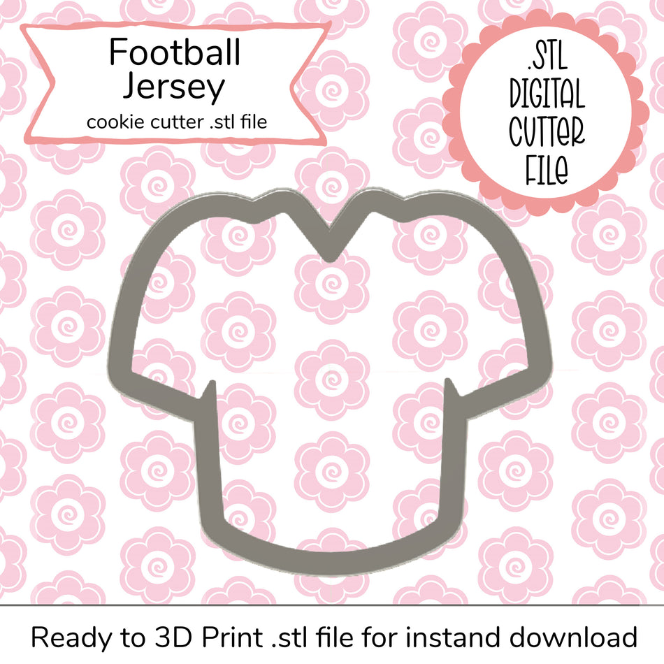 Football Jersey STL Cutter File (digital file)