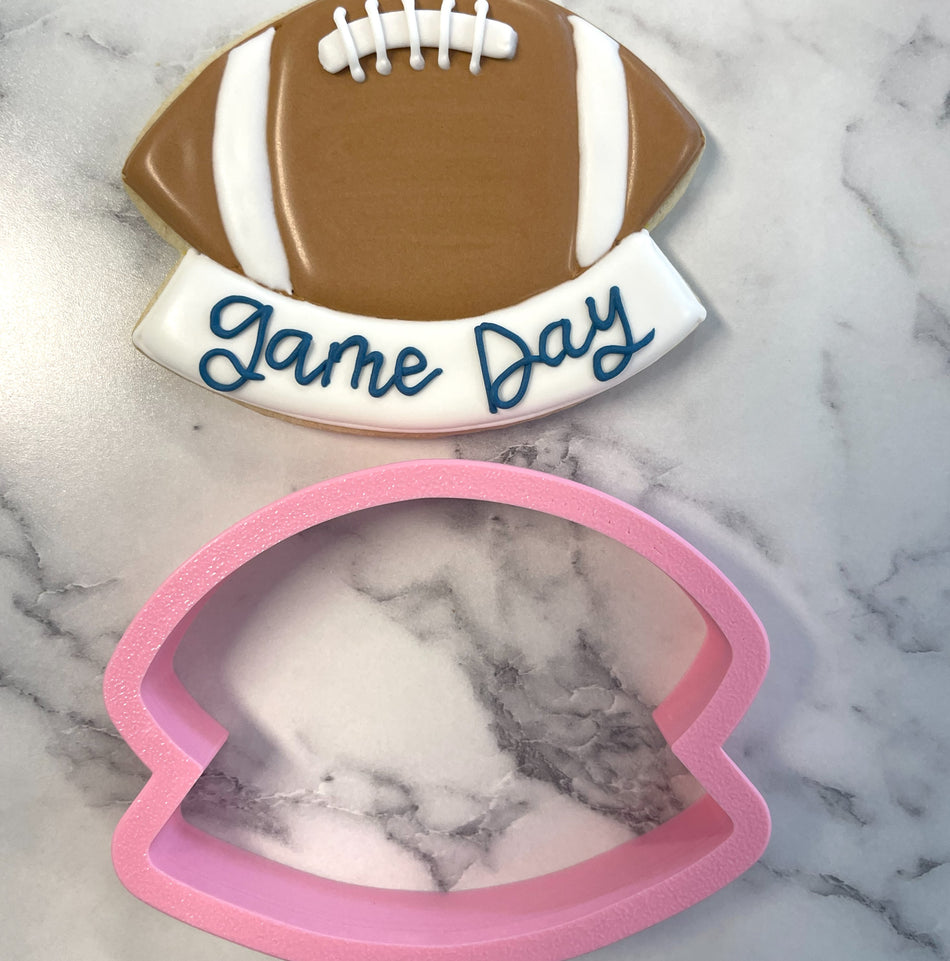 Football Plaque Cookie Cutter
