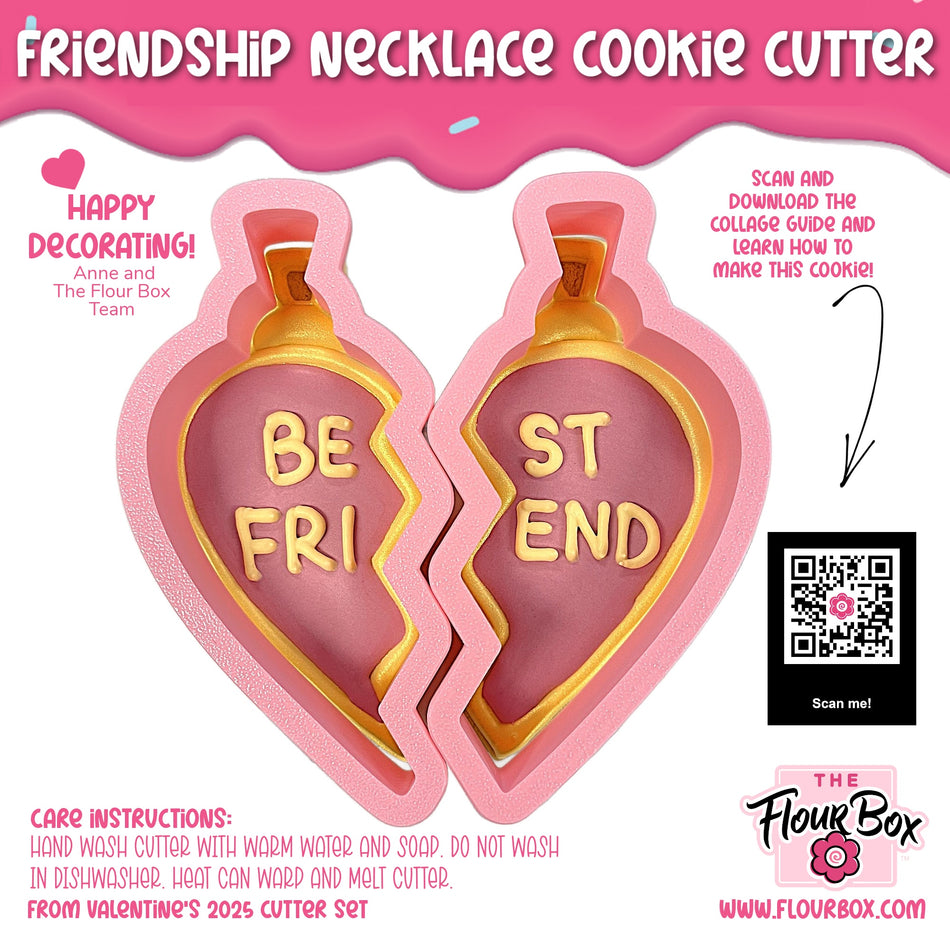 Friendship Necklace 2pc Cookie Cutter Set