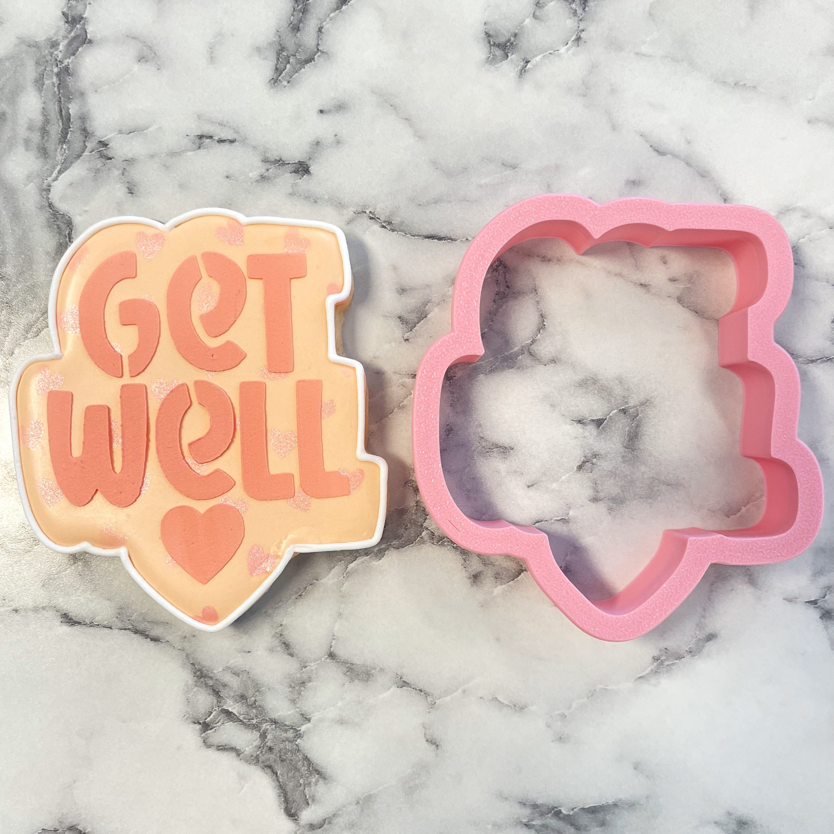 Get Well Cookie Cutter and Stencil Set