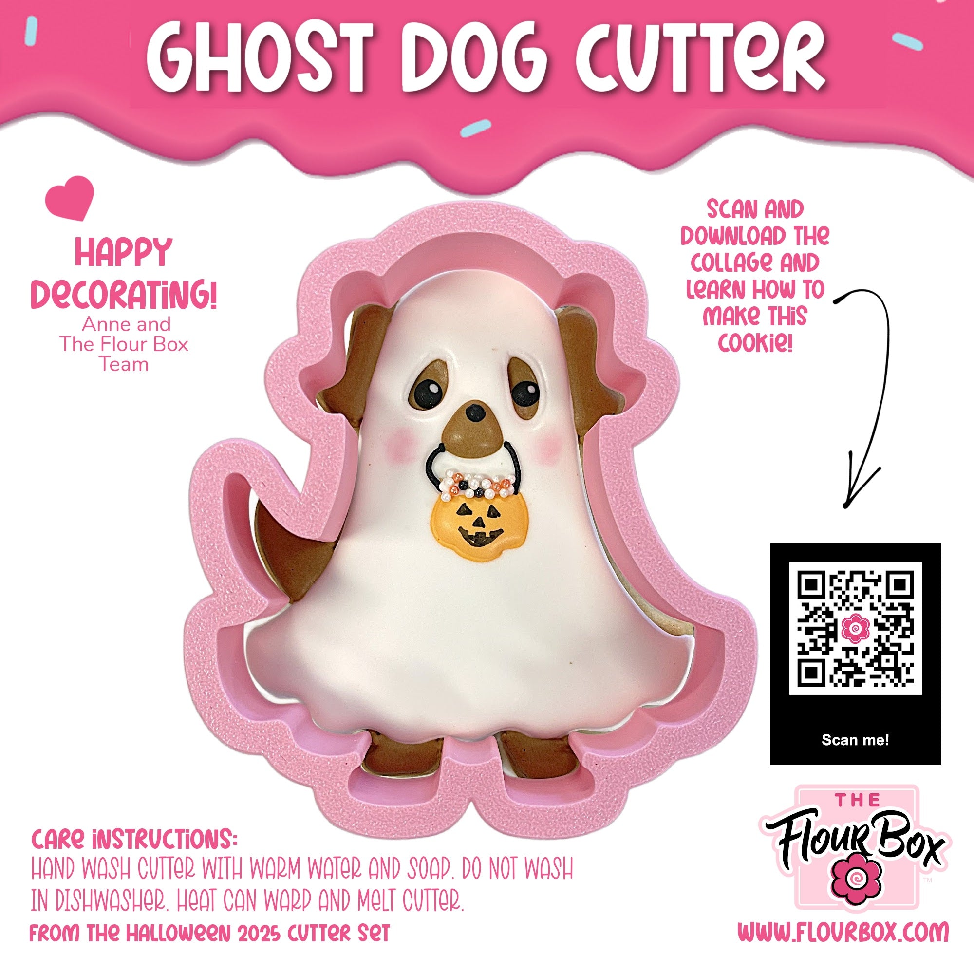 Ghost Dog Cookie Cutter