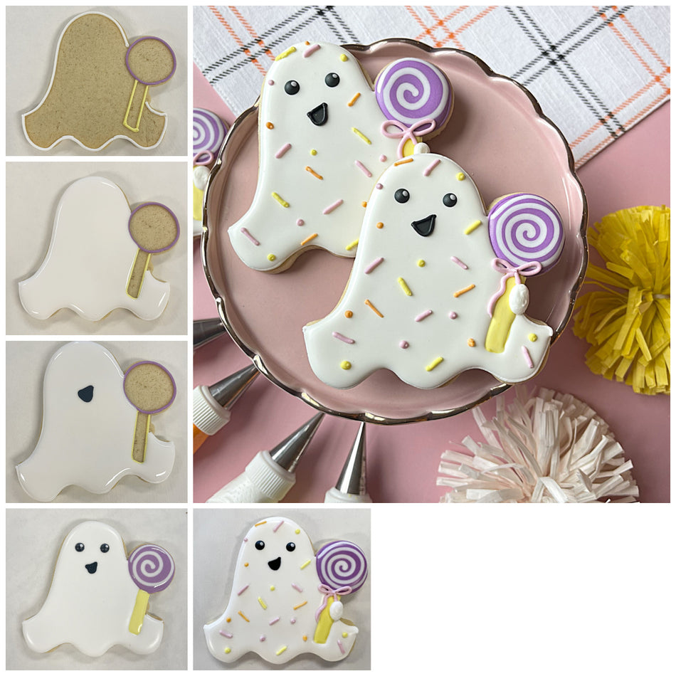 Ghost with Lollipop Cookie Cutter