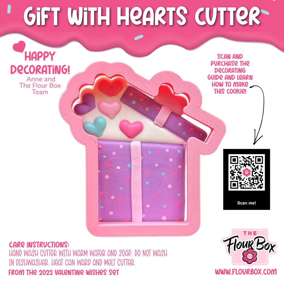 Gift with Hearts Cookie Cutter