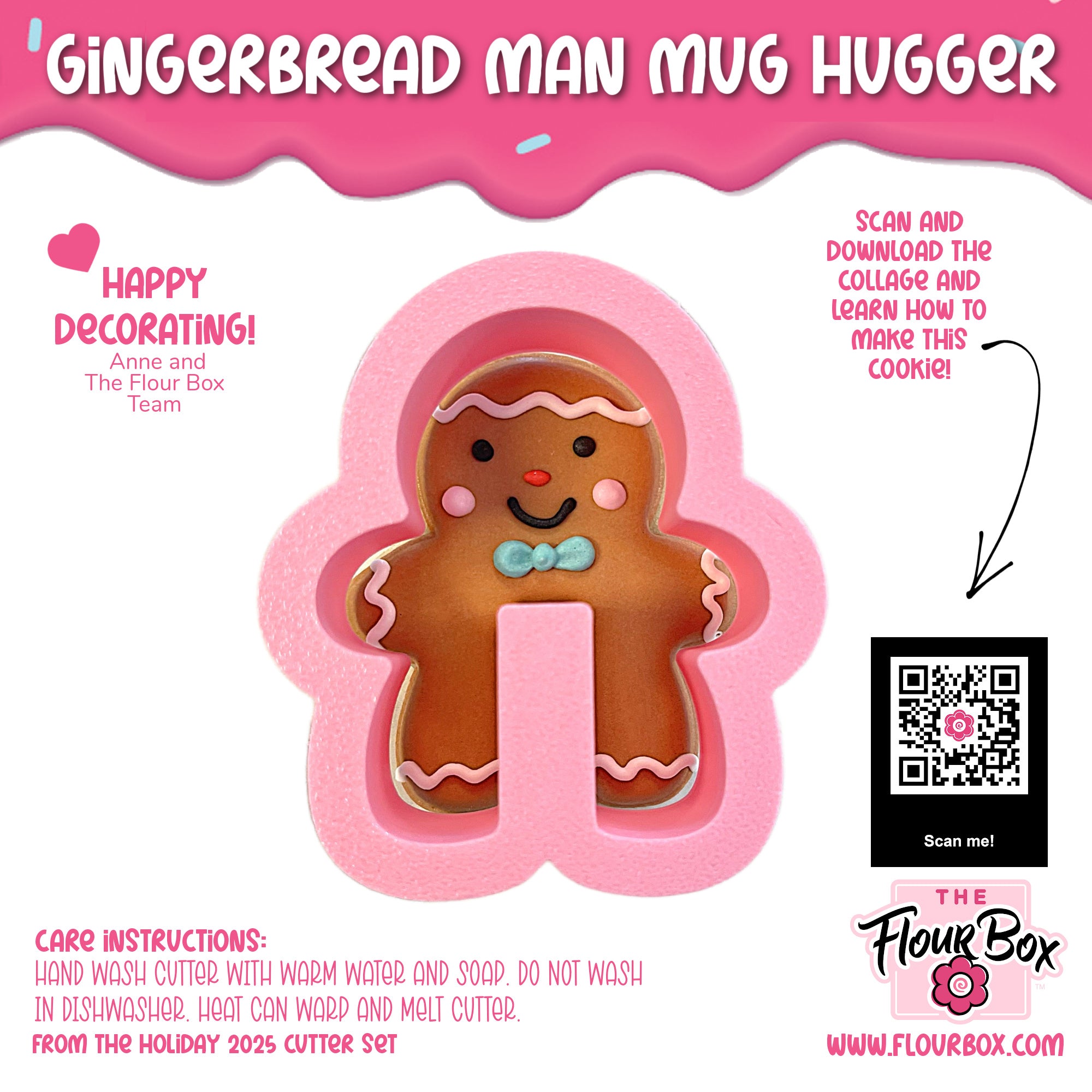 Mini Gingerbread Man Mug Hugger Cookie Cutter