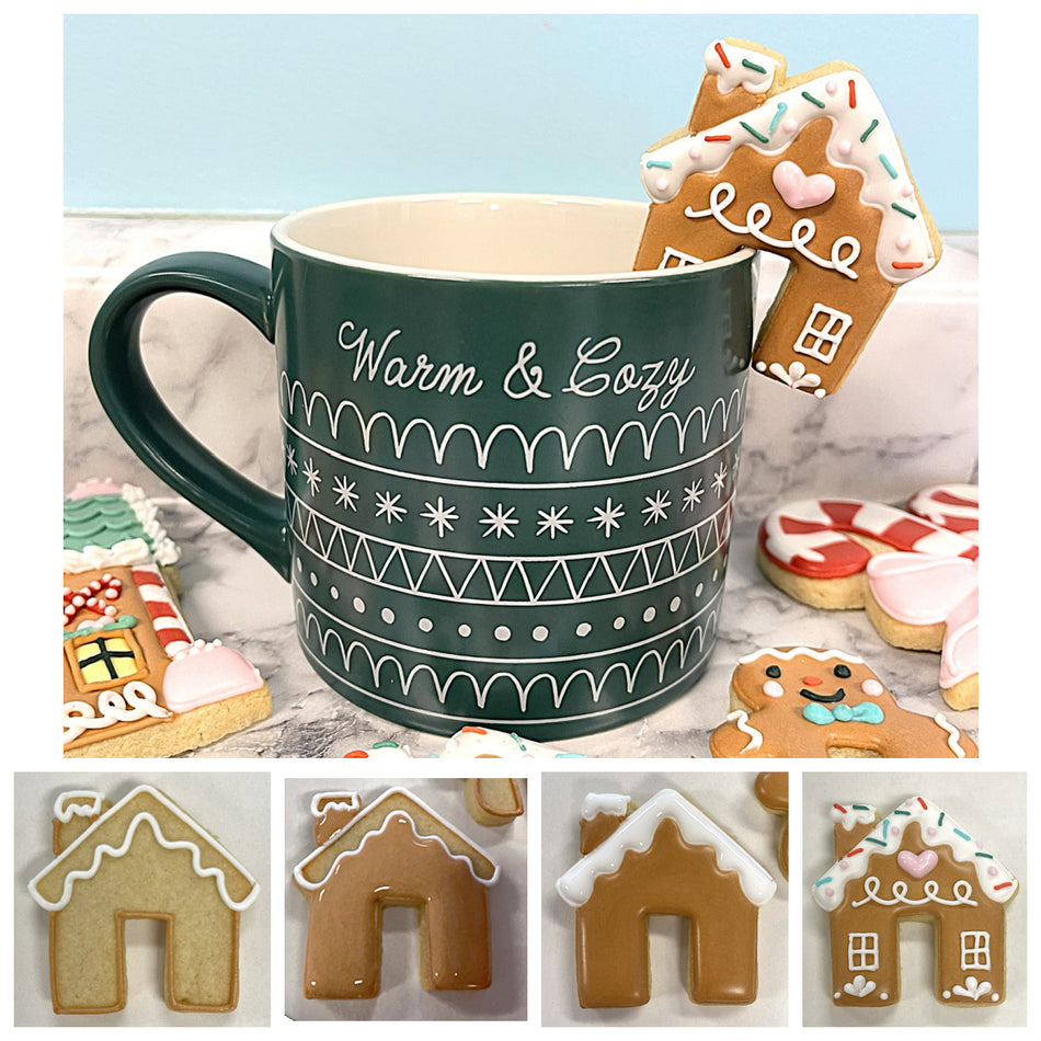 Mini Gingerbread House Mug Hugger Cookie Cutter