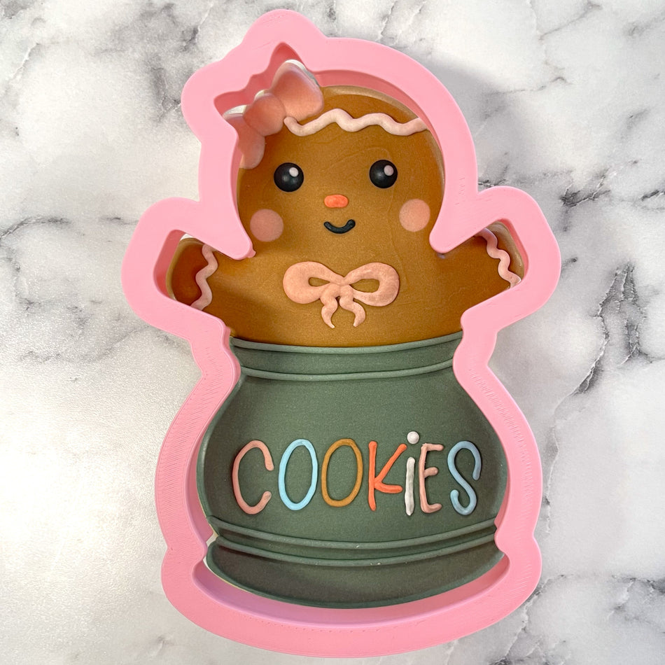 Gingerbread Cookie Jar Cookie Cutter