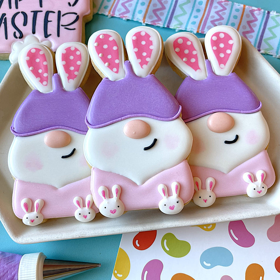 Gnome with Bunny Ears Cookie Cutter