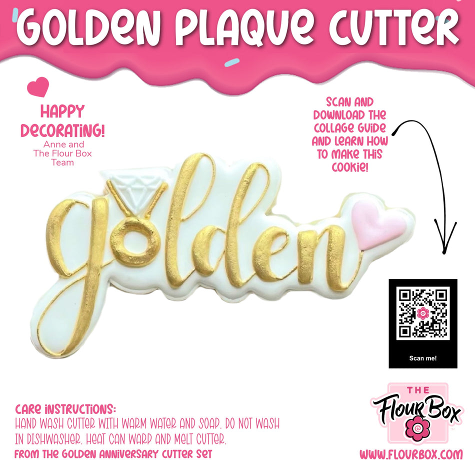 Golden Plaque Cookie Cutter