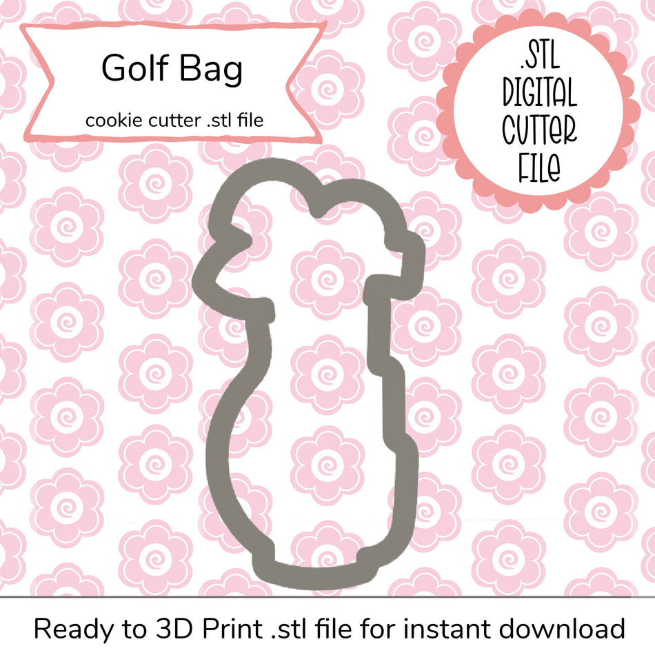 Golf Bag Cutter STL File (digital file)
