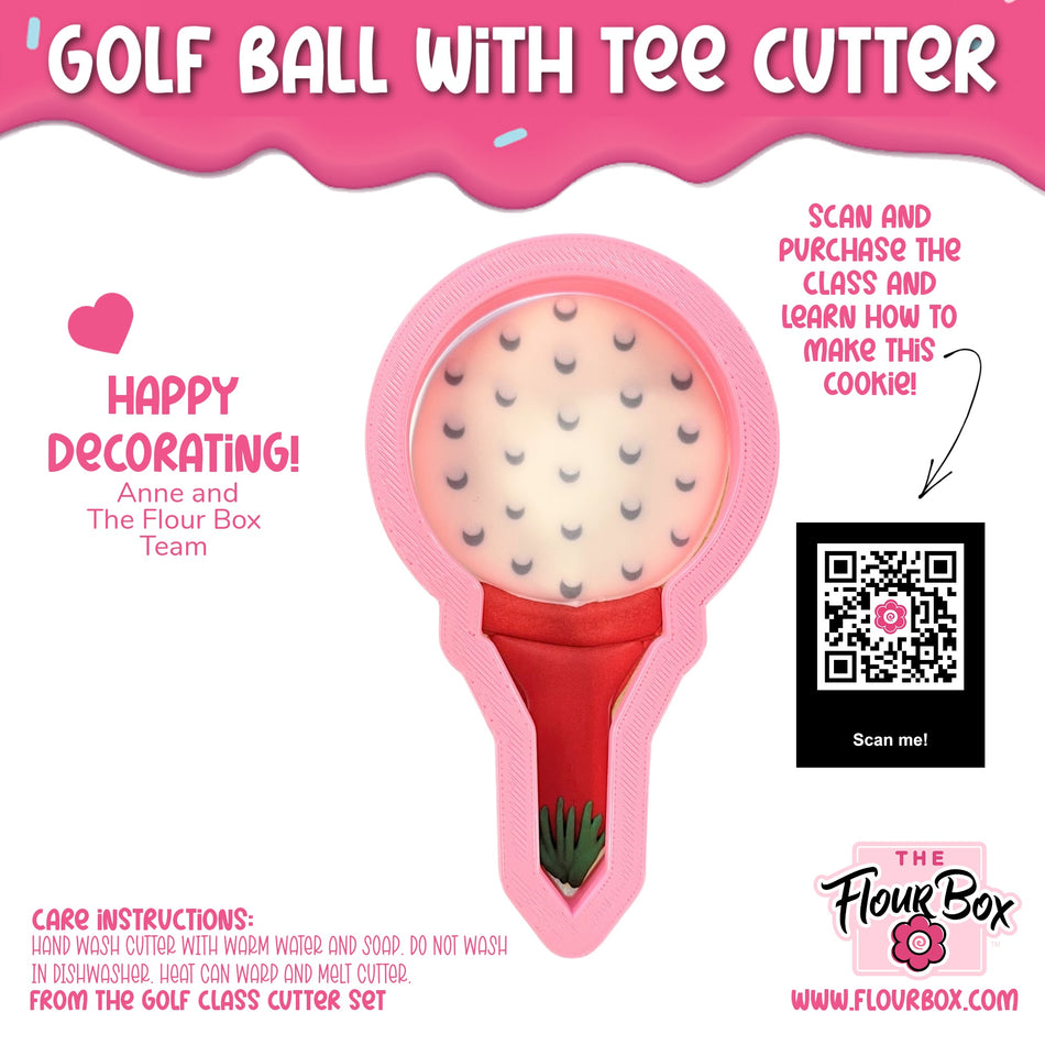Golf Ball with Tee Cookie Cutter