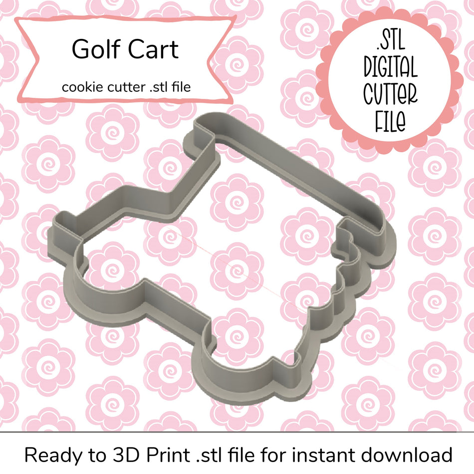 Golf Cart STL Cutter File (digital file)