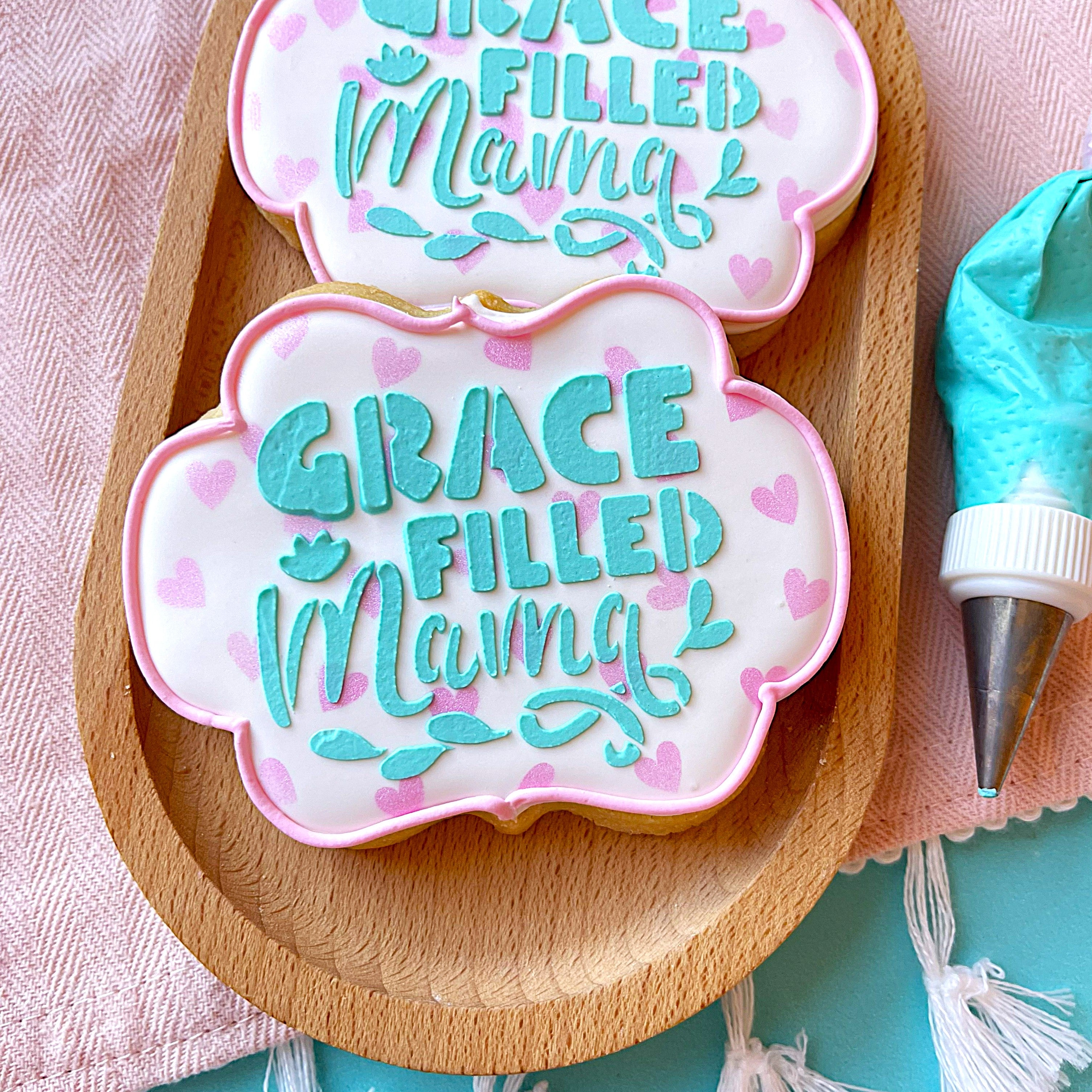 Grace Filled Mama Stencil