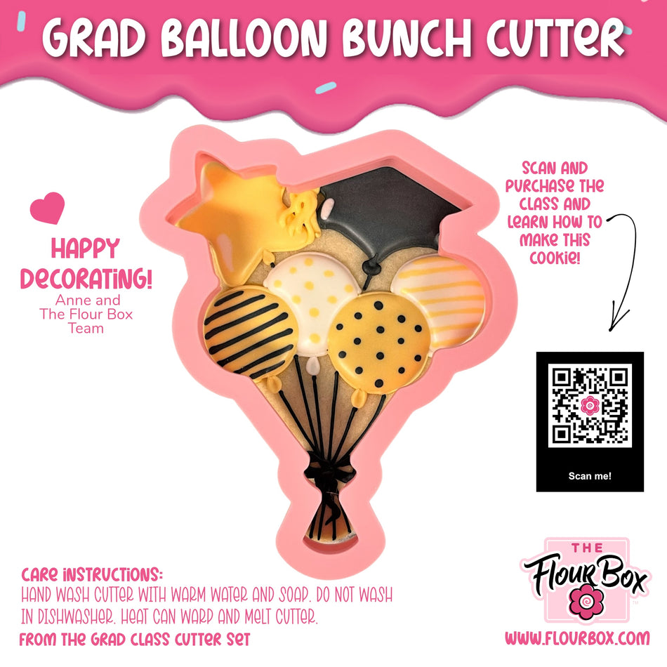 Grad Balloon Bunch Cookie Cutter