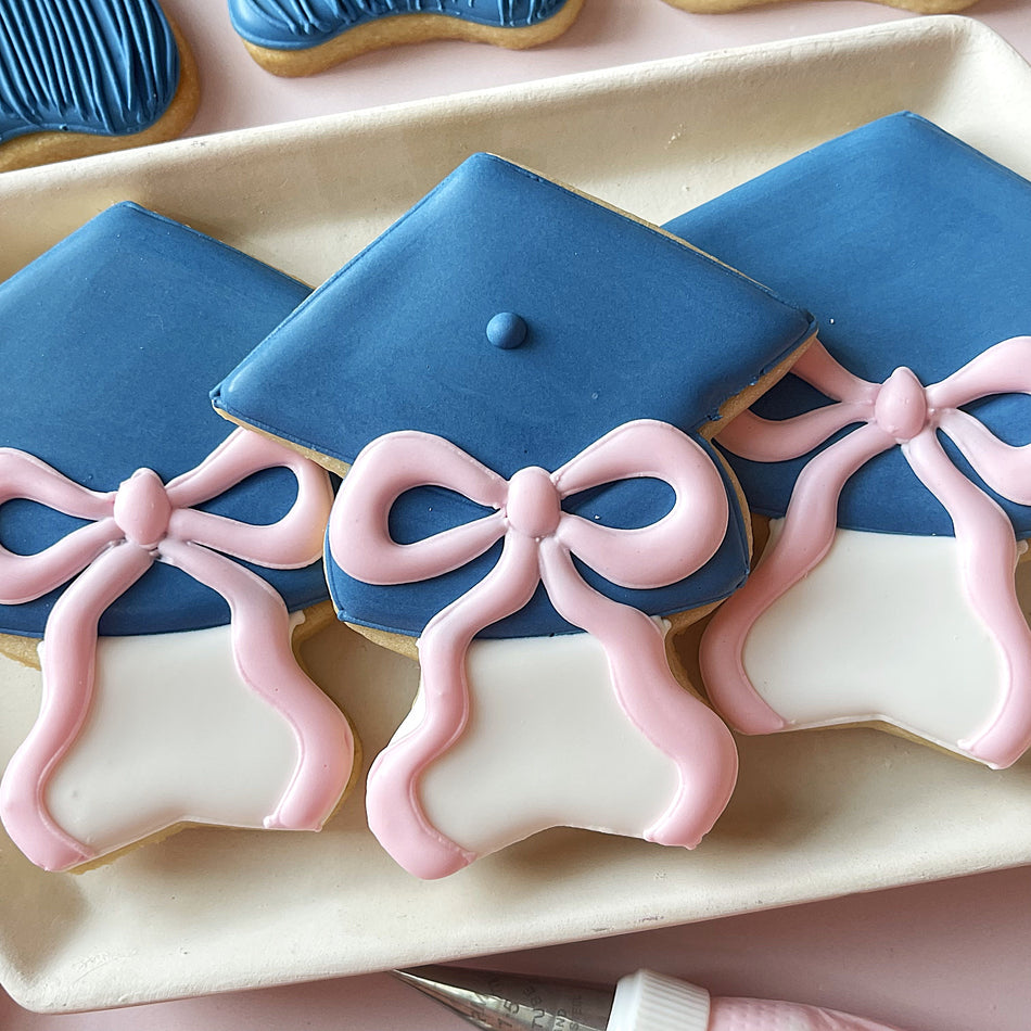 Graduate Cookie Cutter with Stencil BUNDLE (5 cutters + 1 stencil)