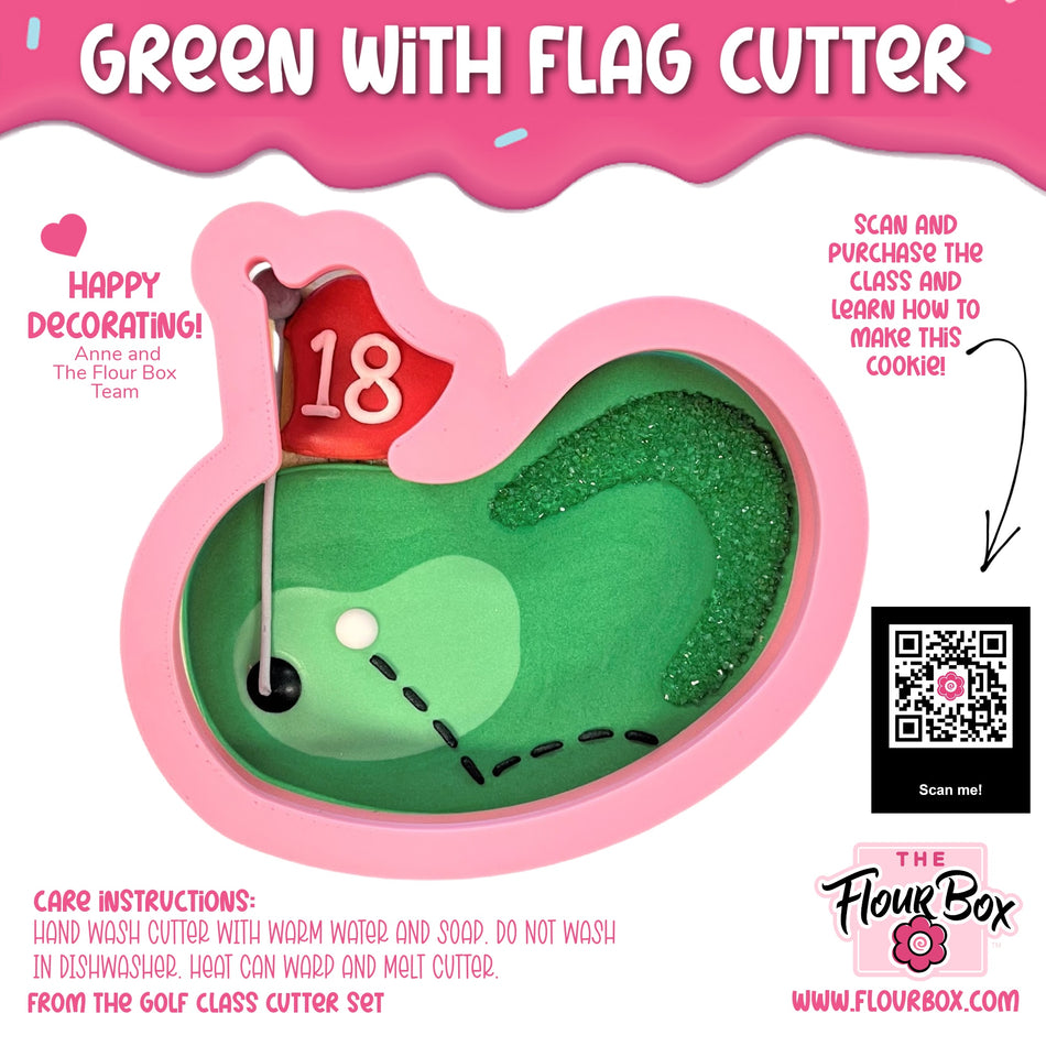 Green with Flag Cookie Cutter