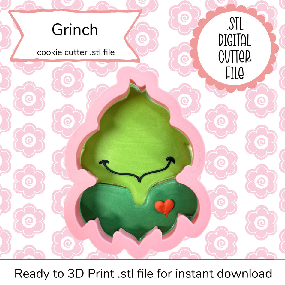 Grinch Cutter STL File (digital file)