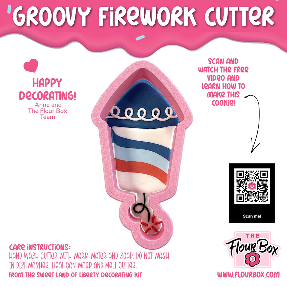 Groovy Firework Cookie Cutter