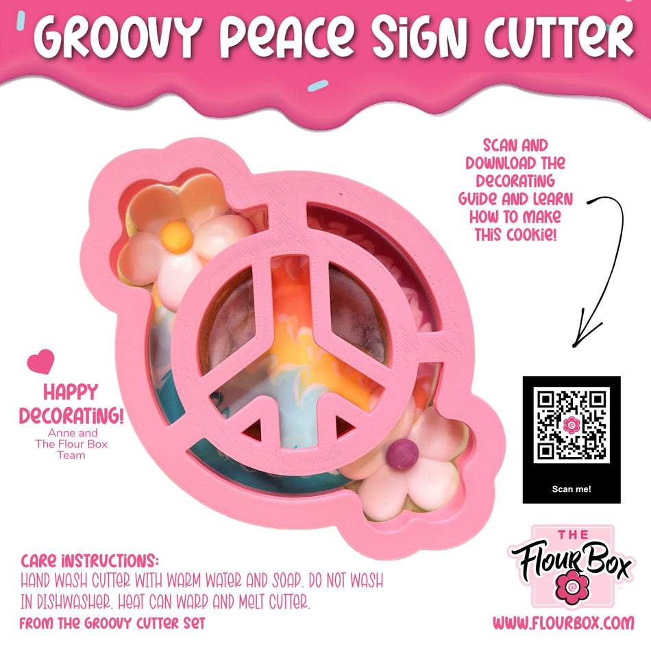 Groovy Peace Sign Cookie Cutter