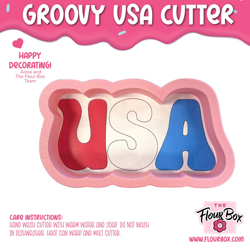 Groovy USA Cookie Cutter