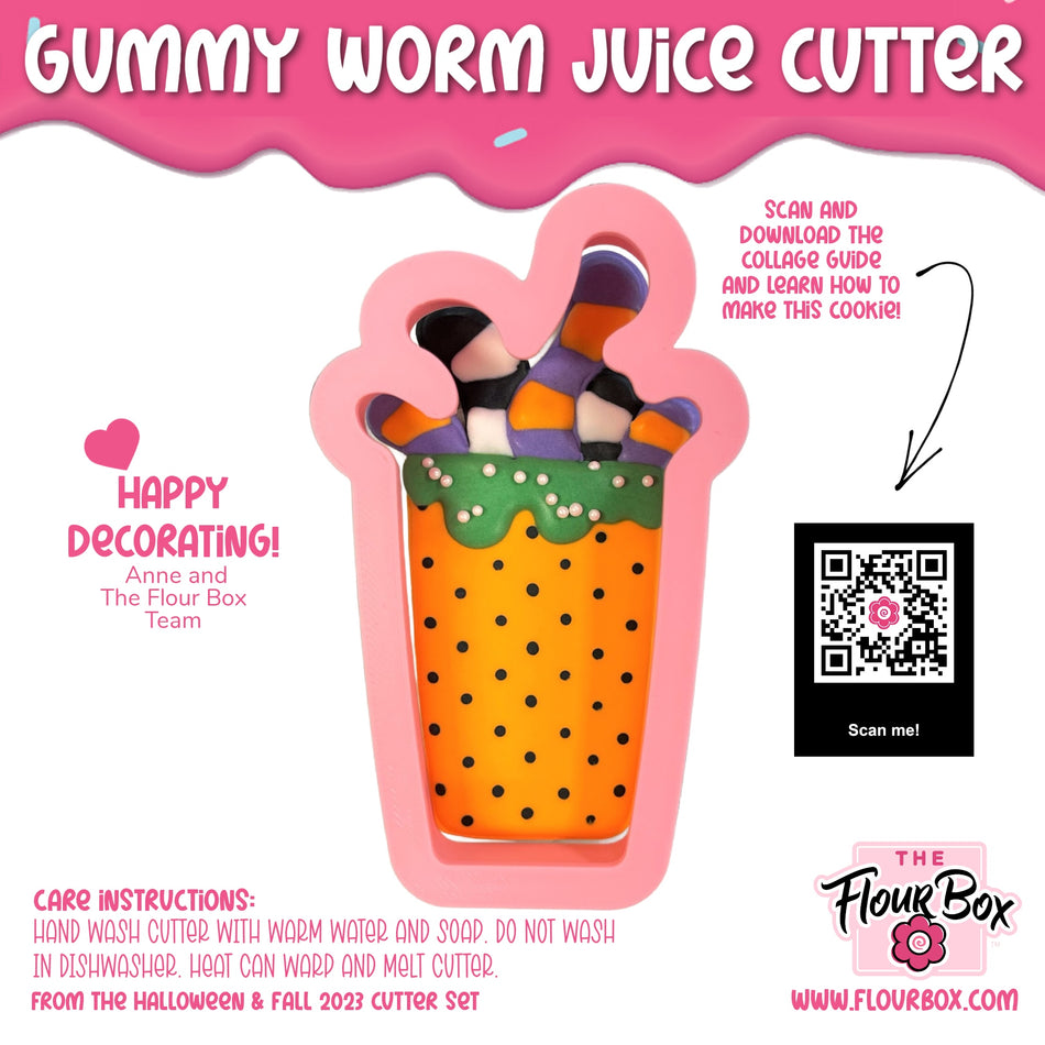 Gummy Worm Juice Cookie Cutter
