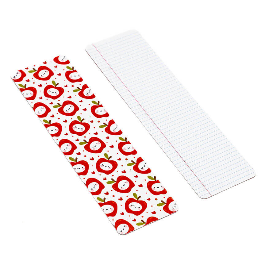 Happy Apples Lined Paper Cookie BAG Backer Card - 2.625