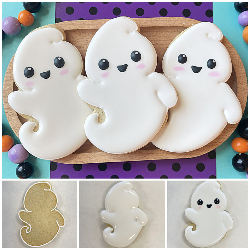 Happy Ghost Cookie Cutter