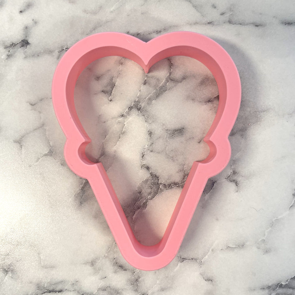 Heart Ice Cream Cone Cookie Cutter