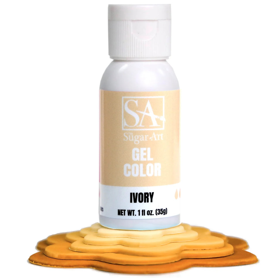 Ivory The Sugar Art Gel Color