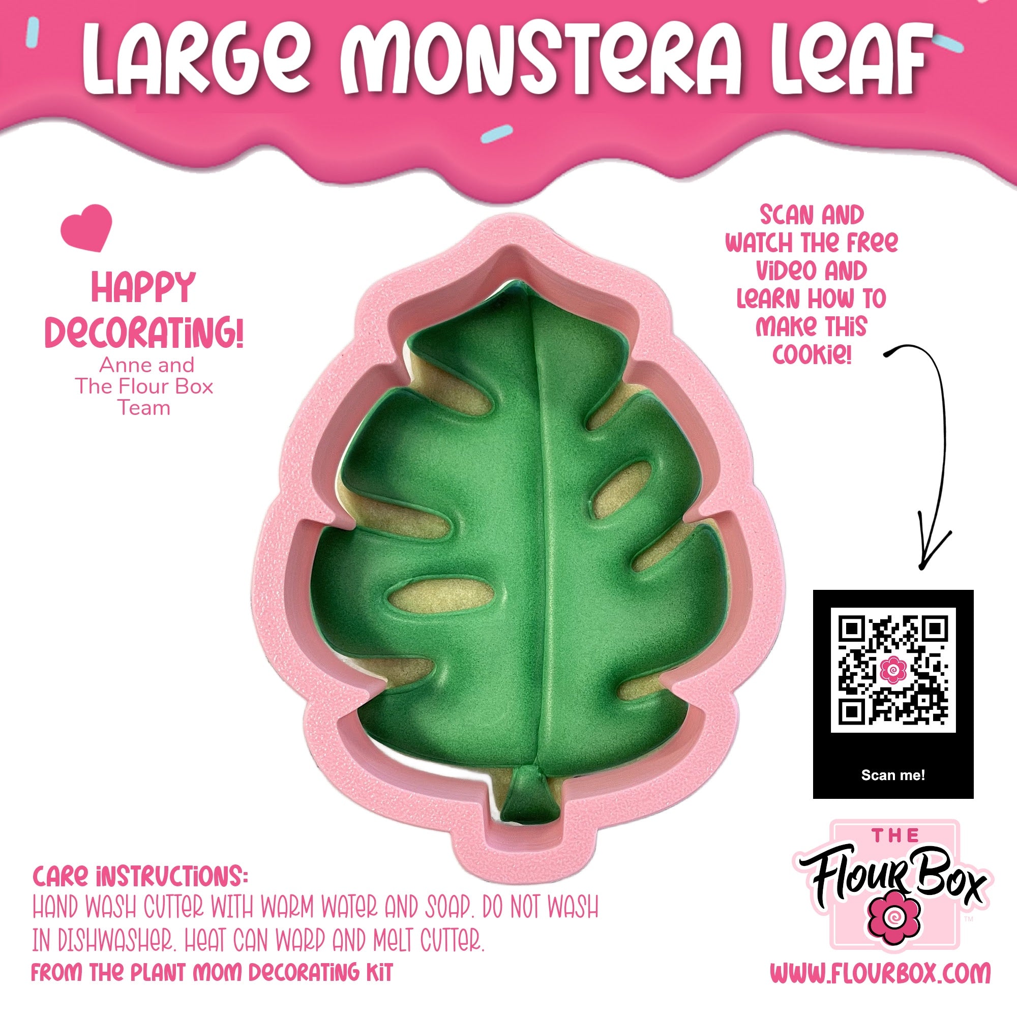 monstera leaf cutter Large Monstera Leaf Cookie Cutter