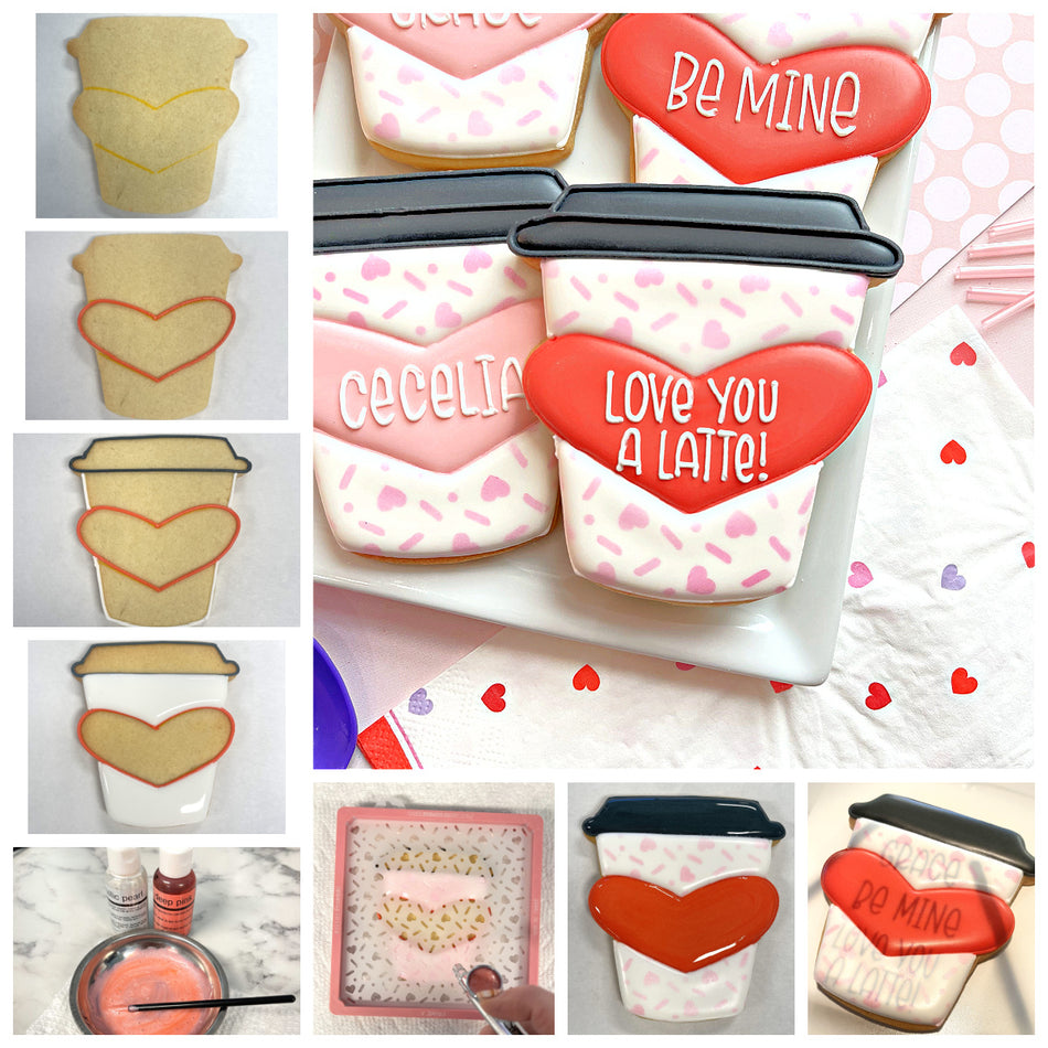 Latte with Heart Cookie Cutter