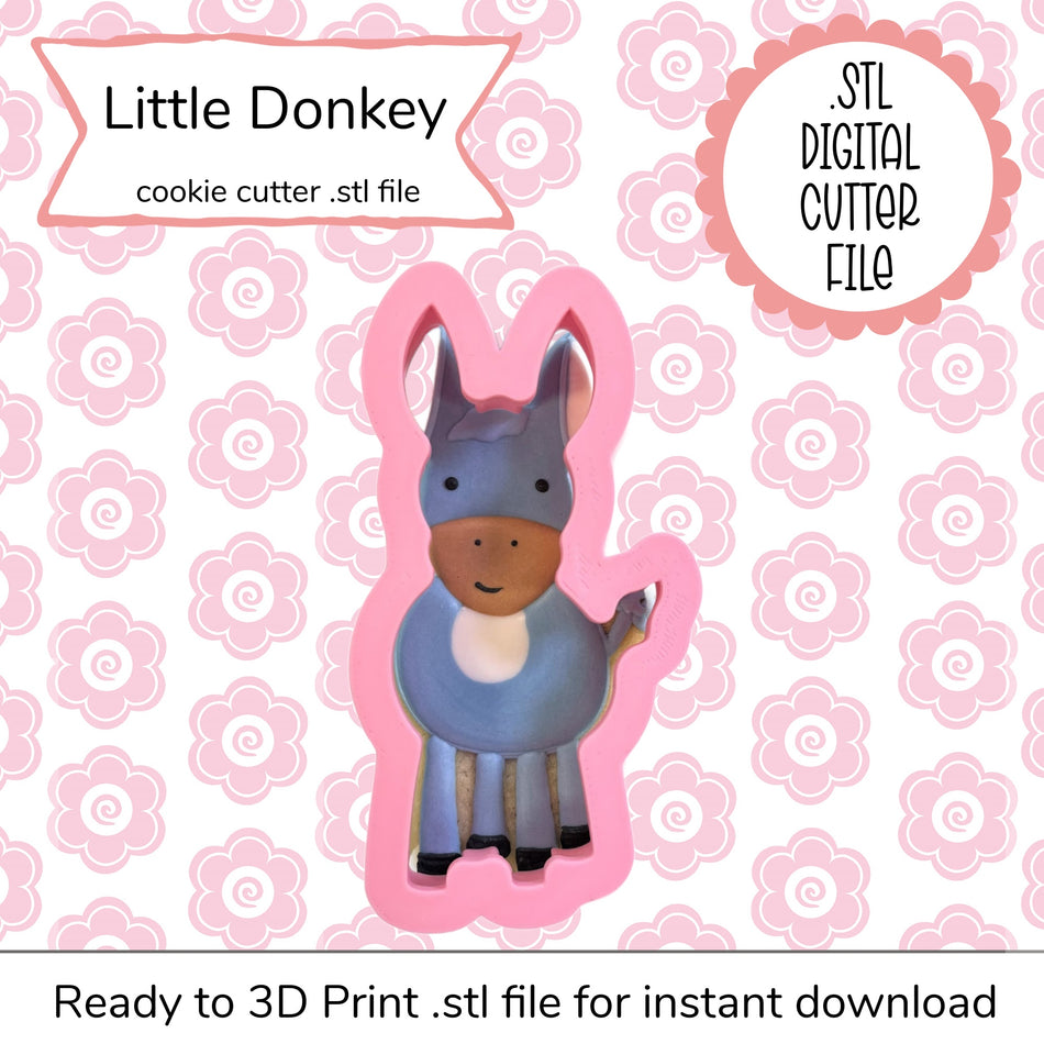 Little Donkey Cutter STL File (digital file)