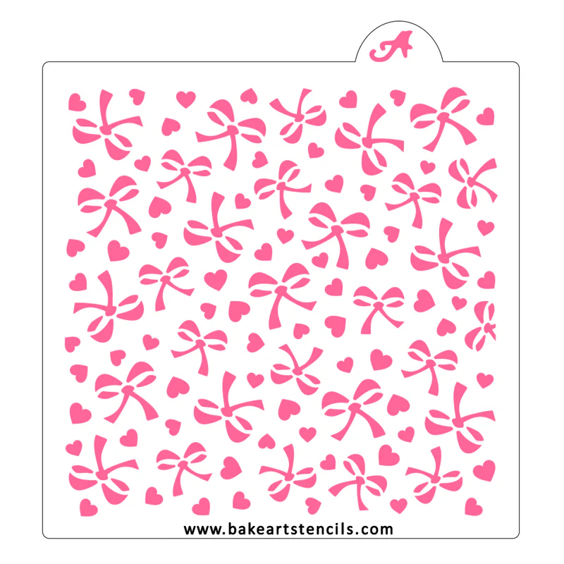 Love-a-Bow BakeArt Stencil