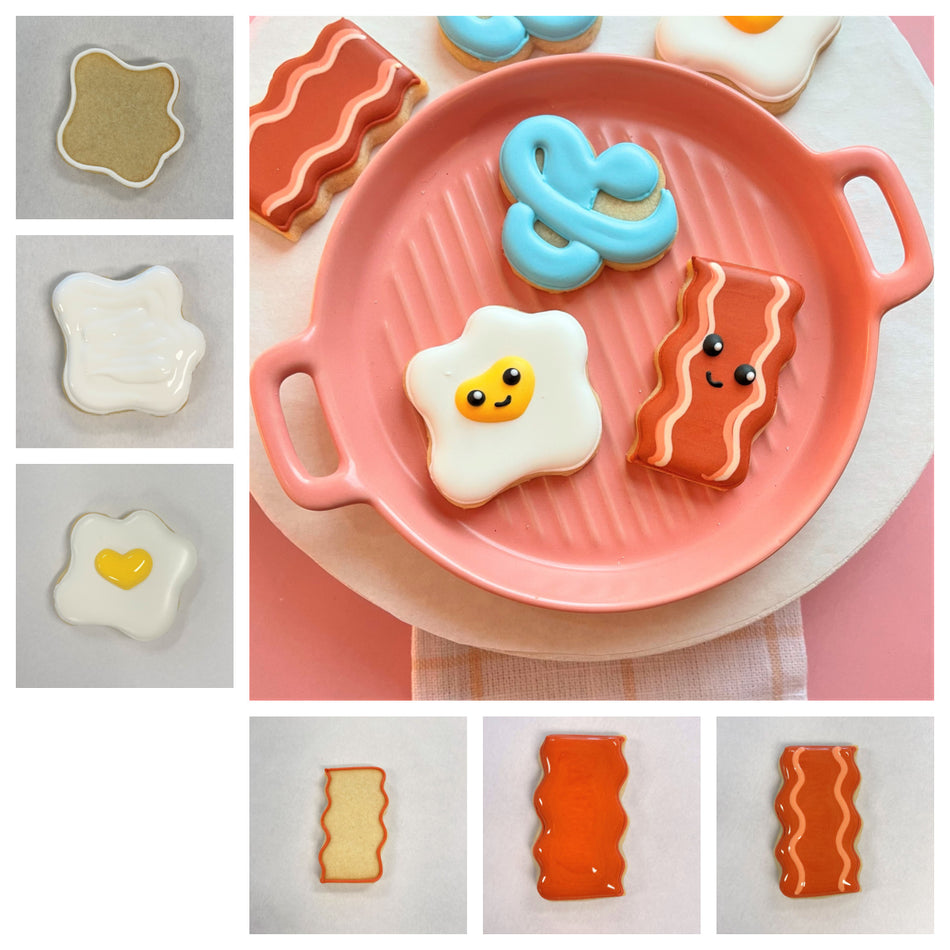 Mini Bacon and Mini Egg Cookie Cutter BUNDLE