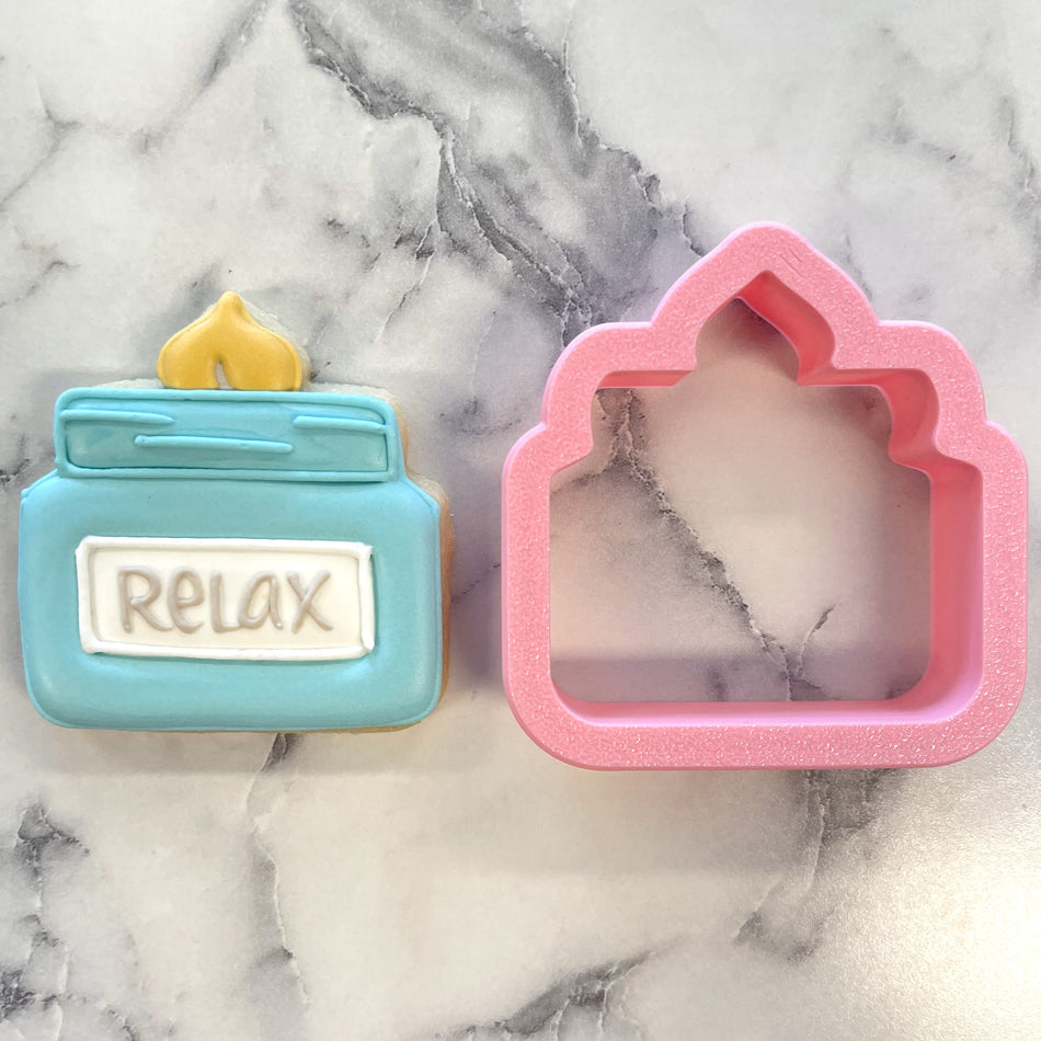 Mini Cozy Jar Candle Cookie Cutter