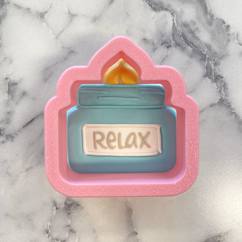 Mini Cozy Jar Candle Cookie Cutter