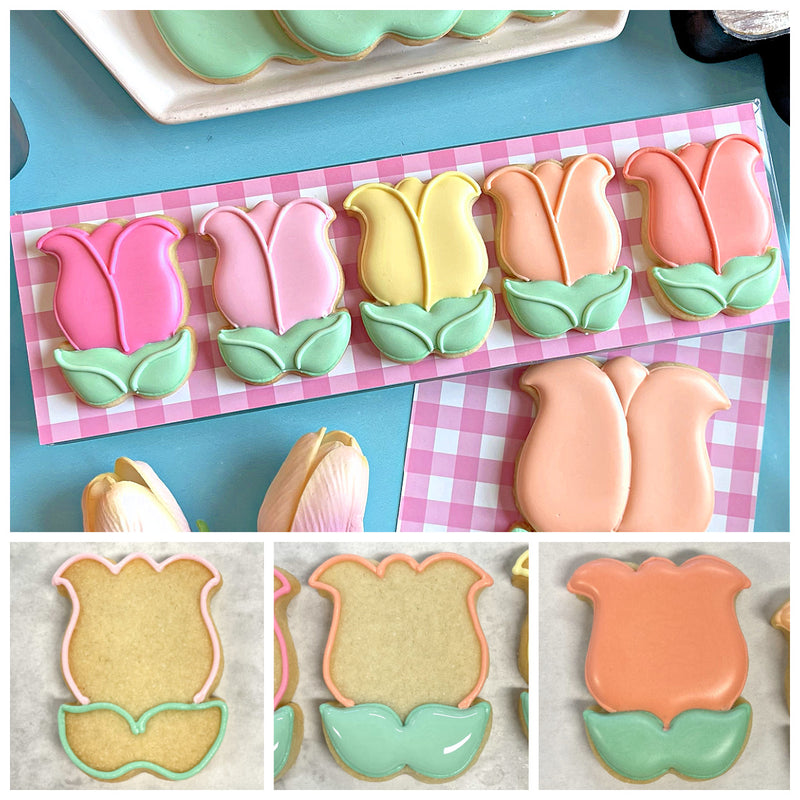 MINI Tulip with Leaves Cookie Cutter