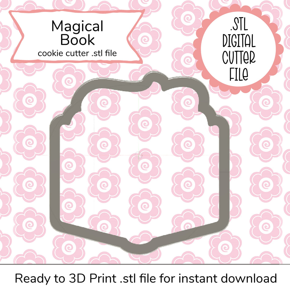 Magical Book STL Cutter File (digital file)
