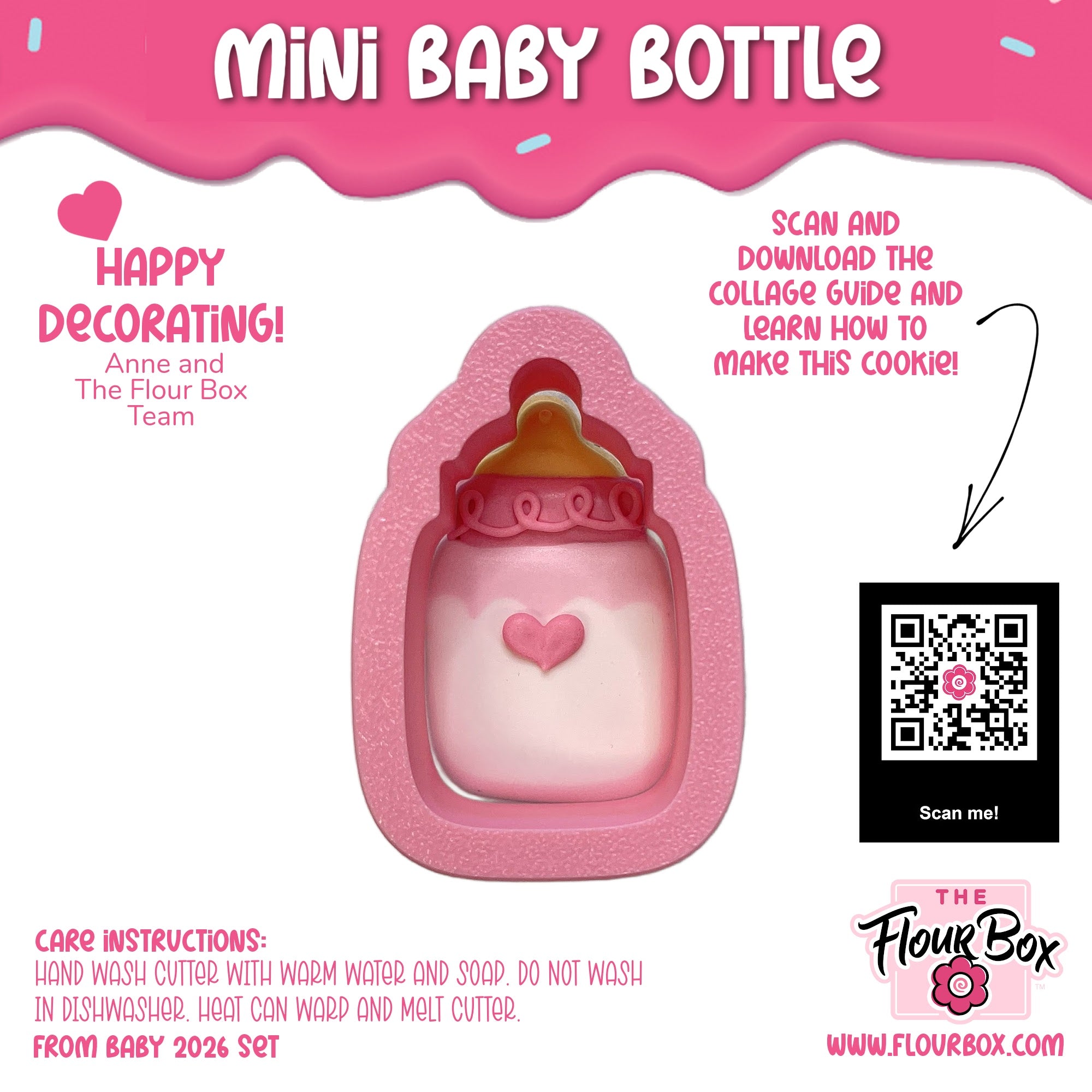 Mini Baby Bottle Cookie Cutter