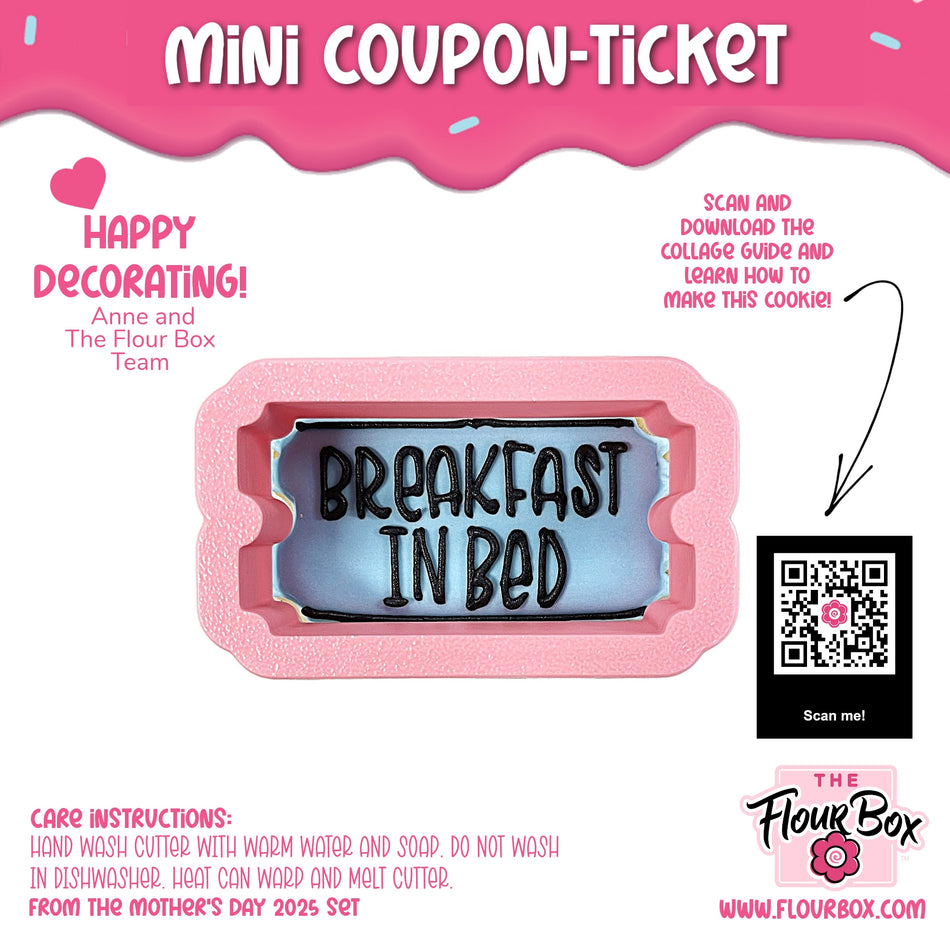 Mini Coupon/Ticket Cookie Cutter