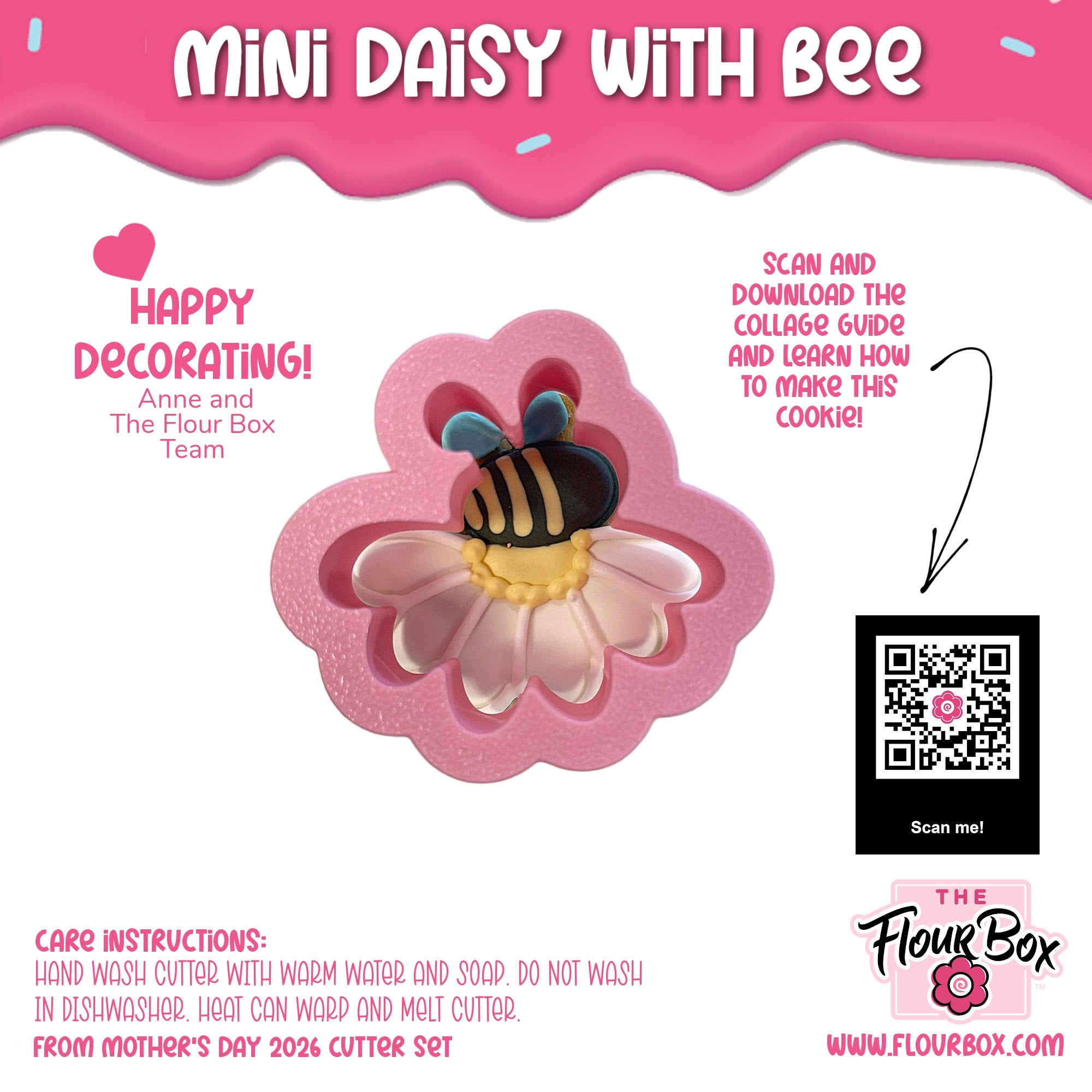 Mini Daisy with Bee Cookie Cutter