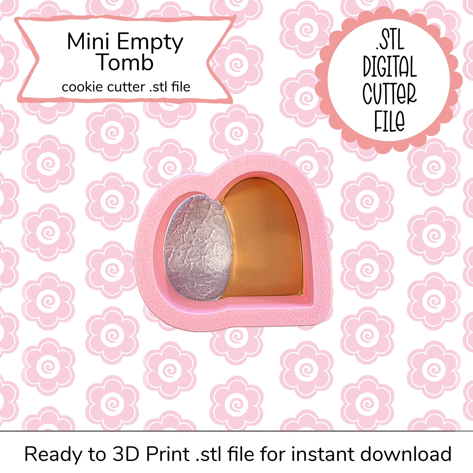 Mini Empty Tomb Cutter STL File (digital file)