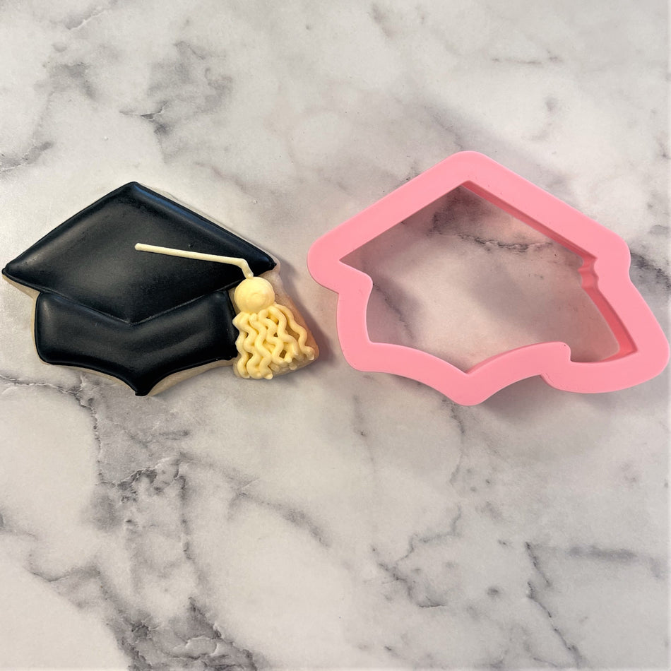 Mini Grad Cap Flour Box Club Cookie Cutter