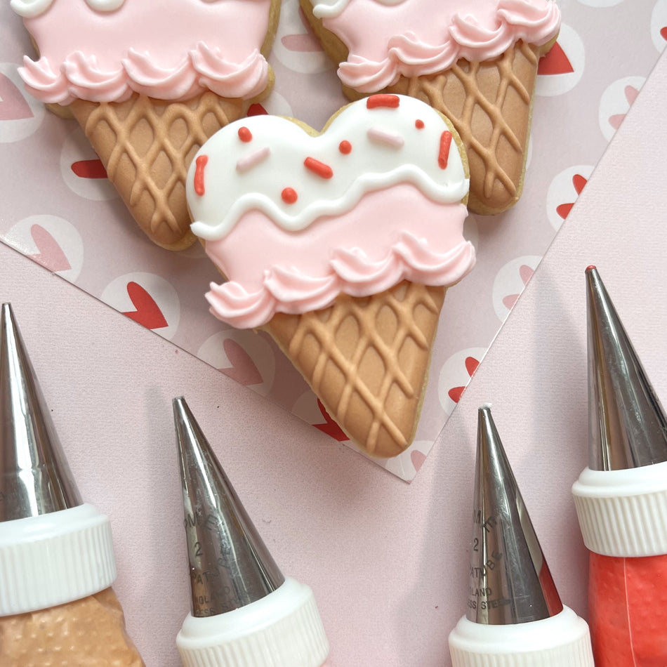 MINI Heart Ice Cream Cone Cookie Cutter